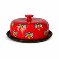 Dome platter RED GEORGIAN ORNAMENTS