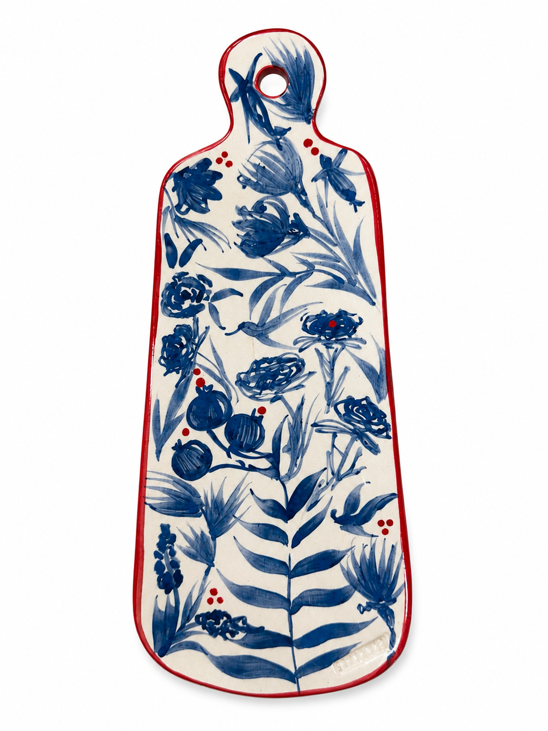 Cheese Board BLUE FLOWERS