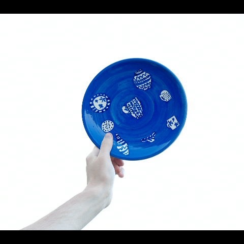 Plate BLUE OBJECTS