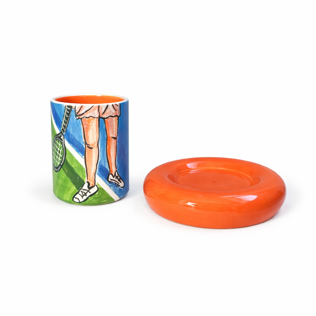 Cup & Saucer TENNIS PLAYER