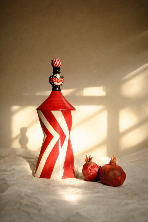 Candle Holder SOPHIKO red