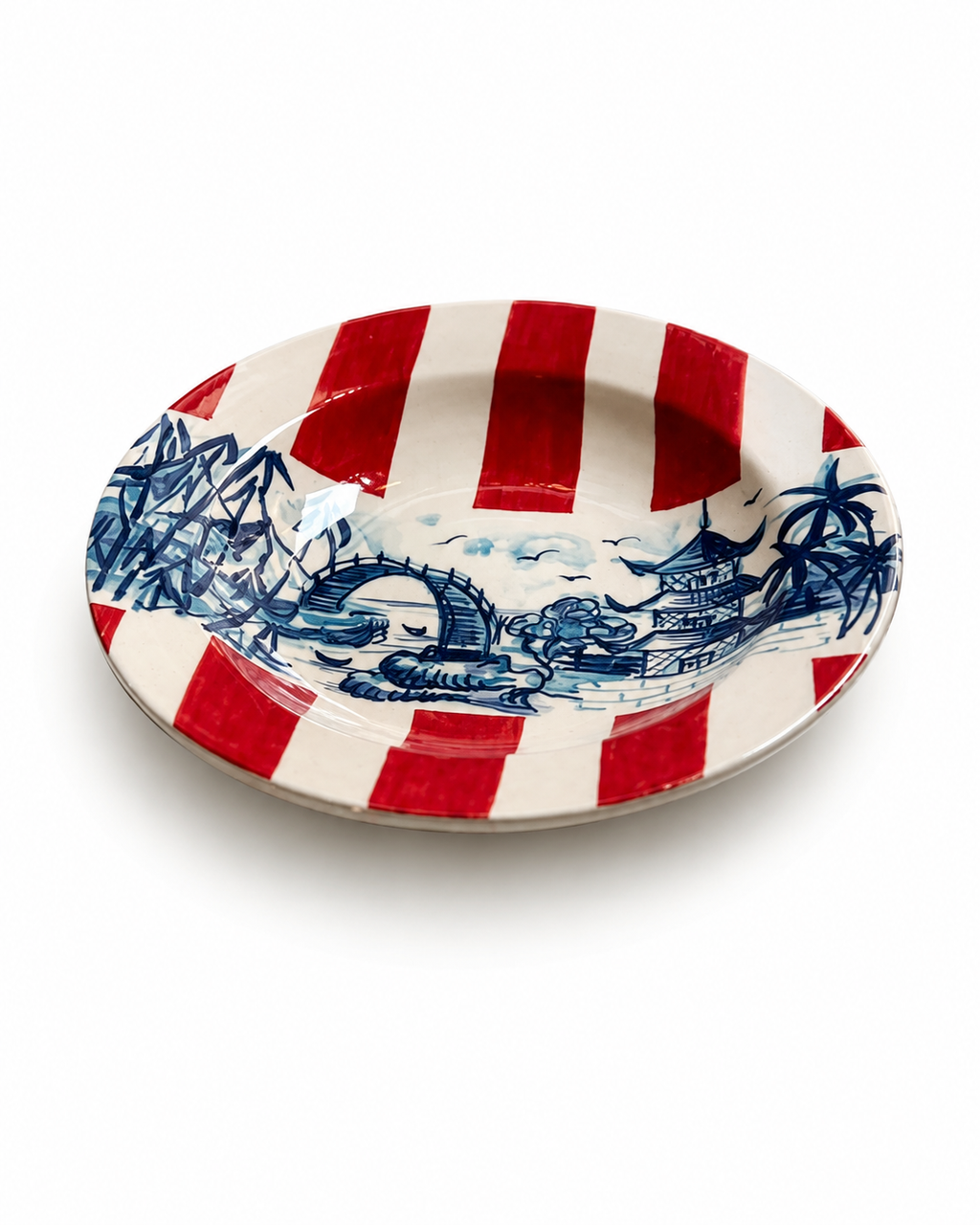 Deep plate CHINOISERIE
