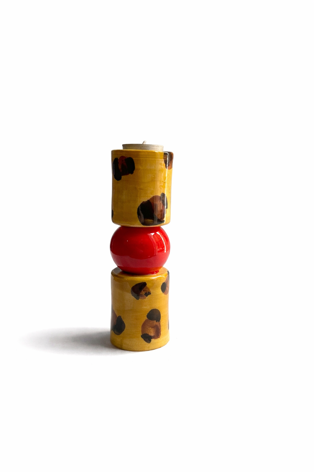 Candle Holder PANTHER & RED